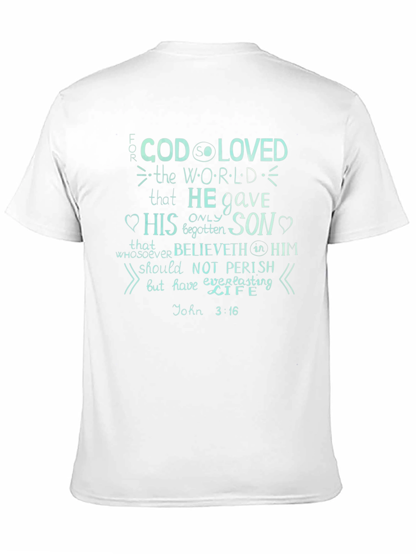 John 3:16 Graphic Print T-Shirt