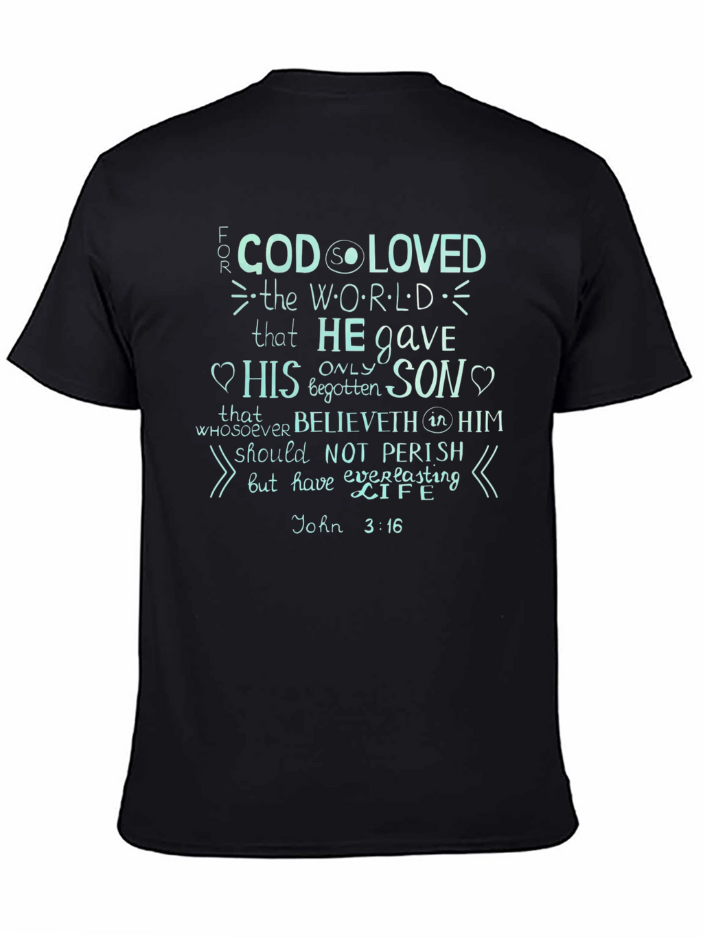 John 3:16 Graphic Print T-Shirt