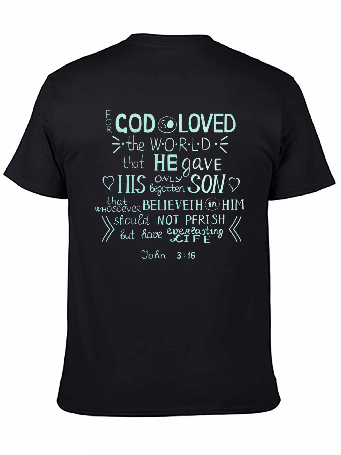 John 3:16 Graphic Print T-Shirt