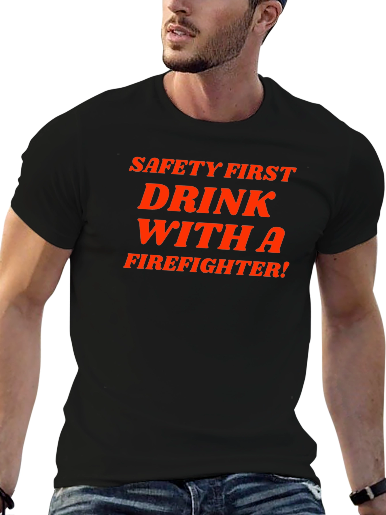 Safety First Firefighter Tee