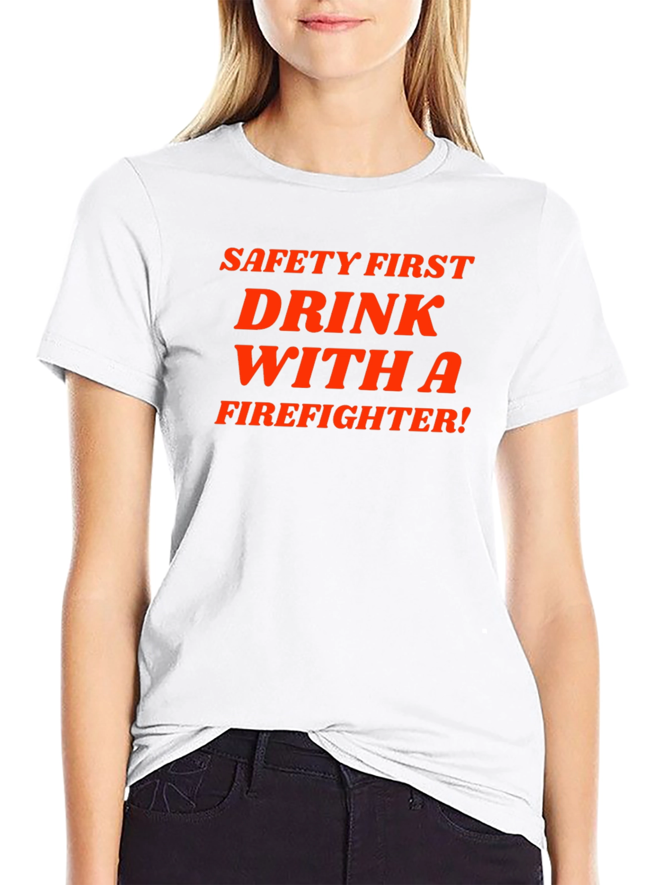 Safety First Firefighter Tee