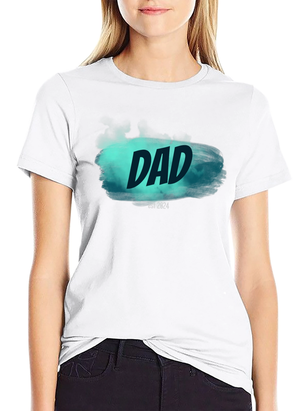 Dad Est. 2024 Black T-Shirt