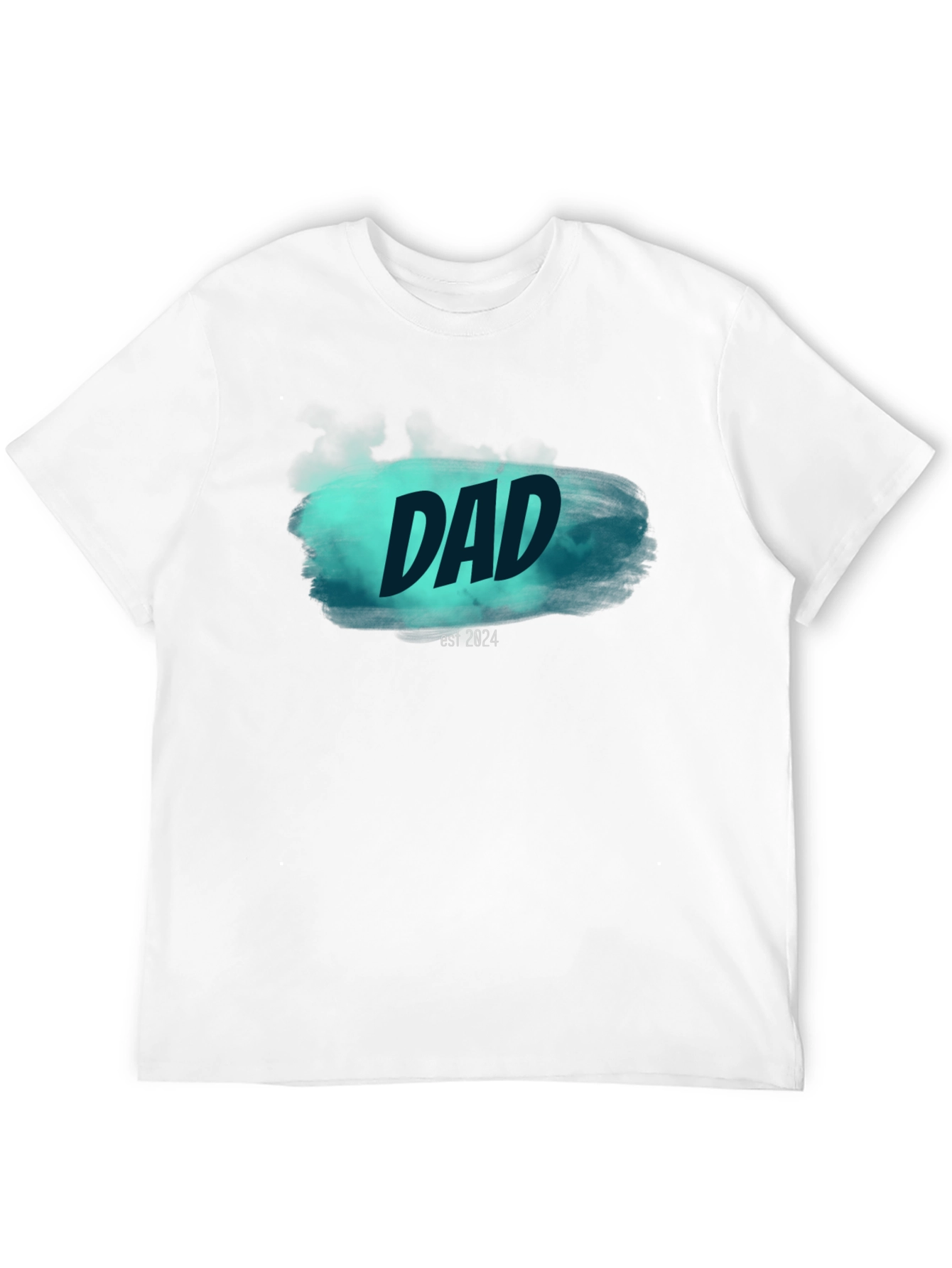 Dad Est. 2024 Black T-Shirt