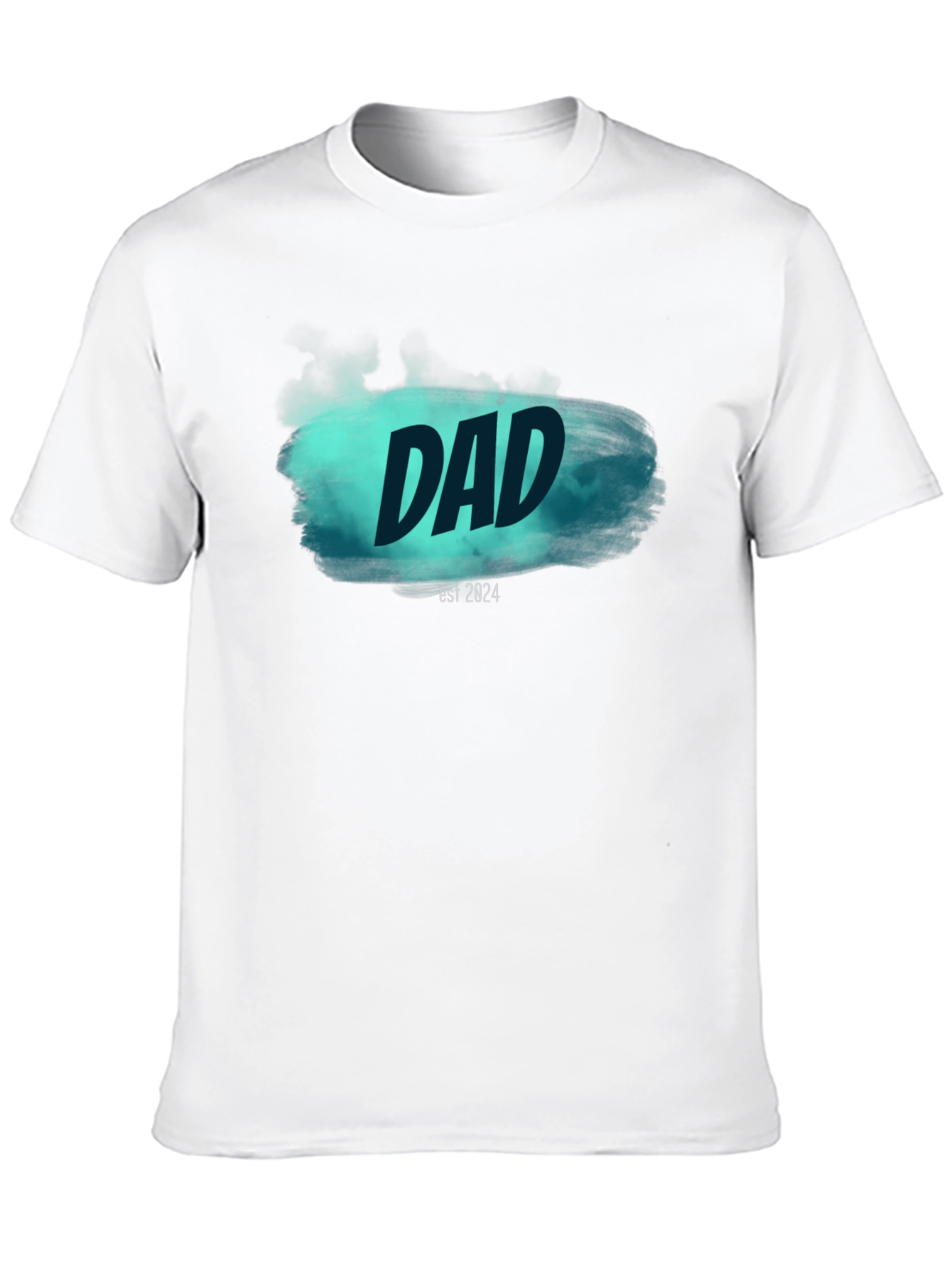 Dad Est. 2024 Black T-Shirt