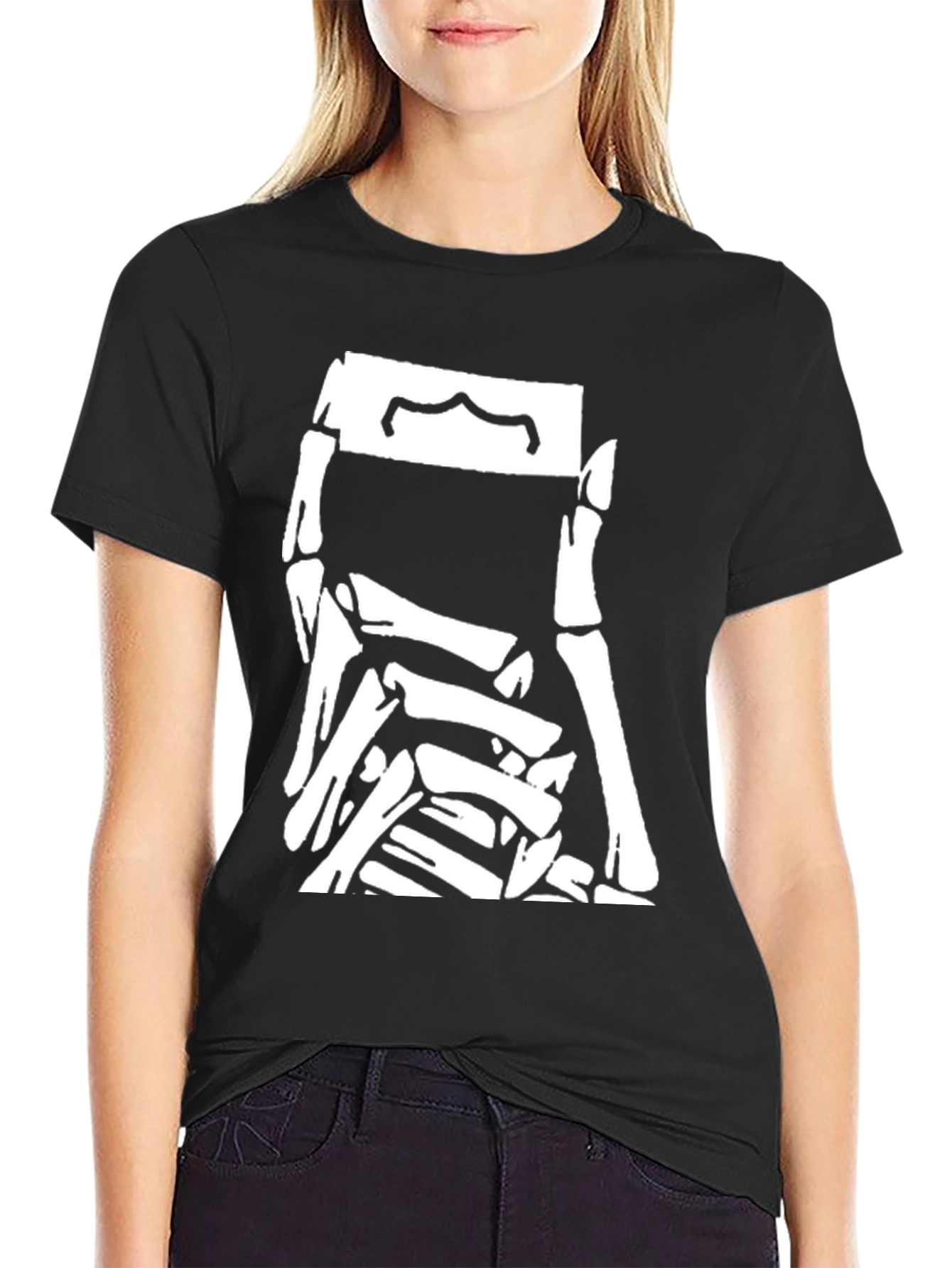 Skeleton Pile Graphic Tee - Black