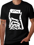 Skeleton Pile Graphic Tee - Black