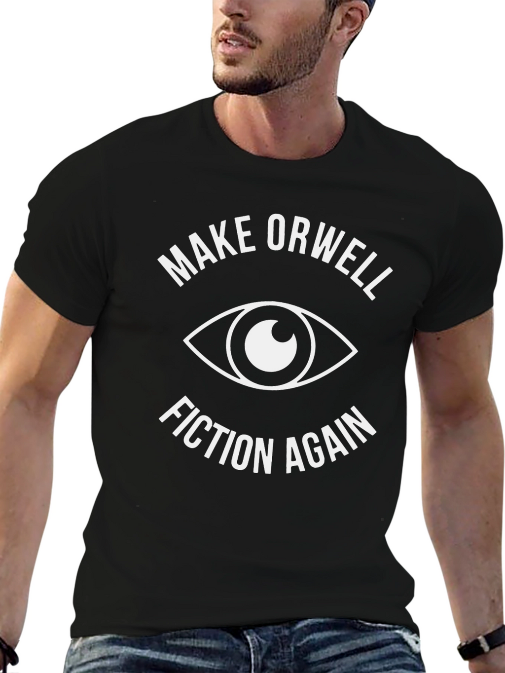 Make Orwell Fiction Again T-Shirt - Black