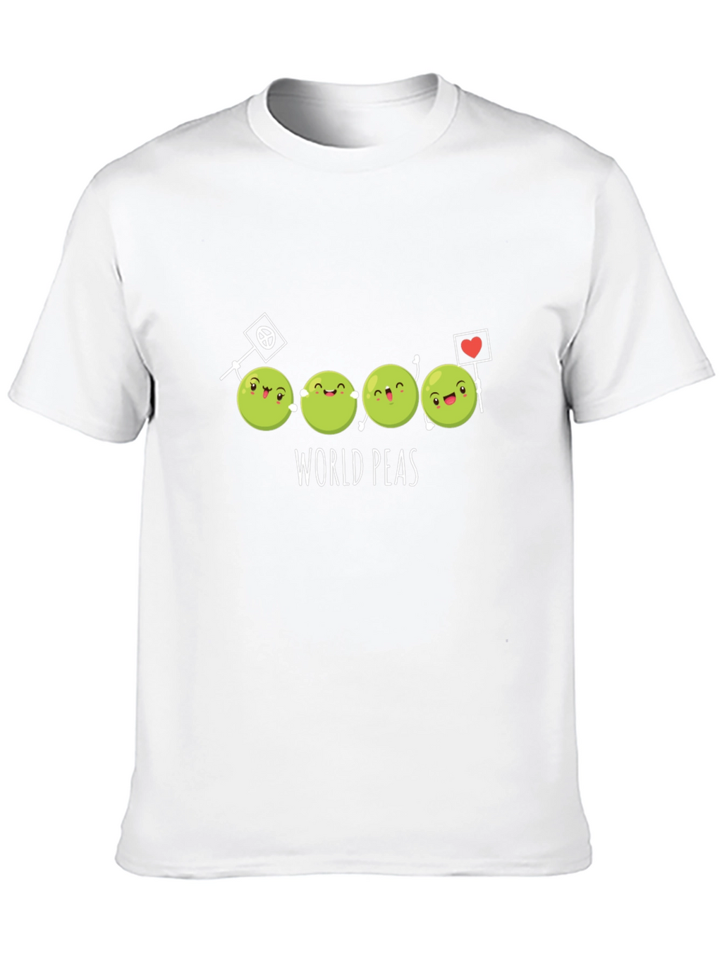 World Peas T-Shirt - Funny Cartoon Graphic Tee