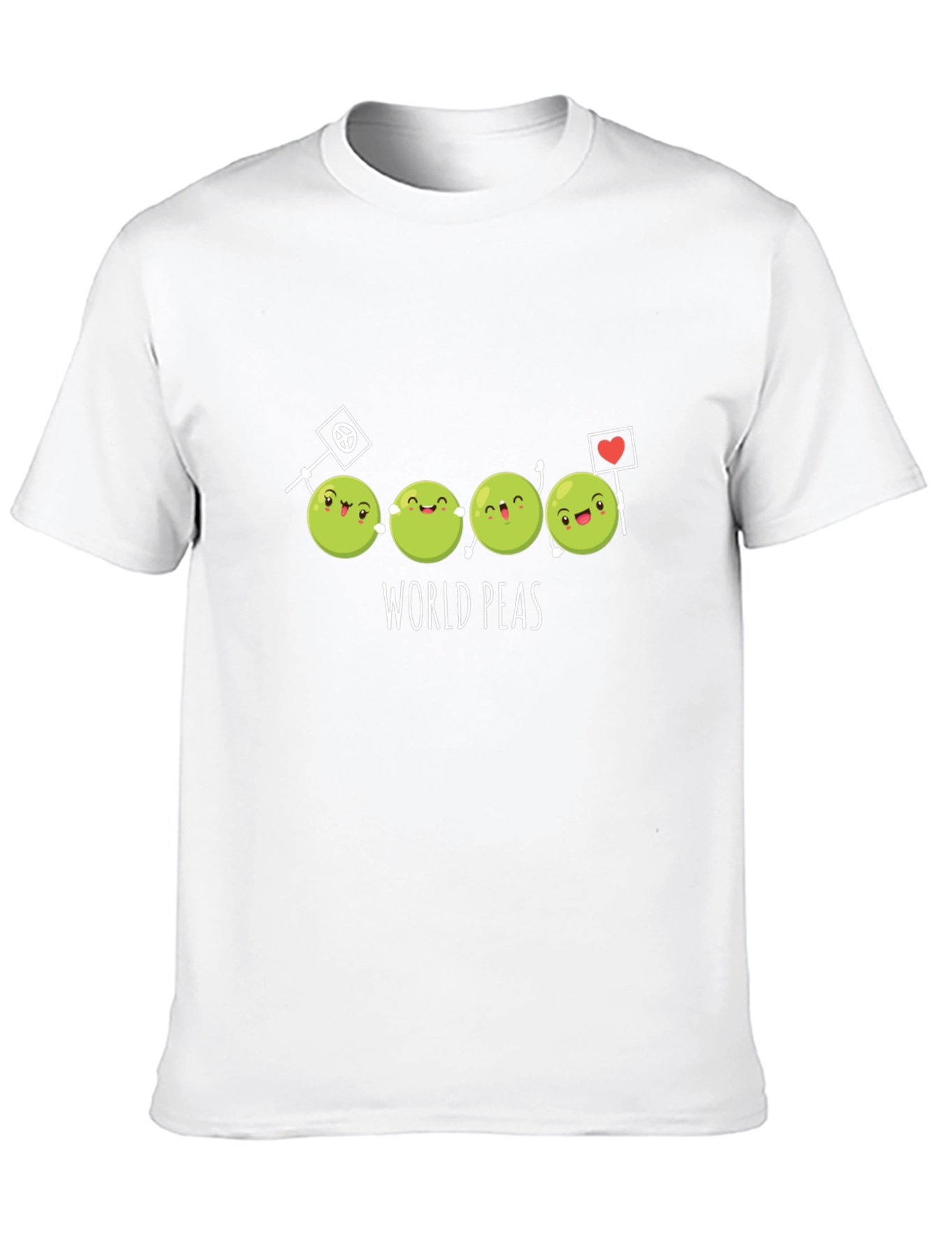 World Peas T-Shirt - Funny Cartoon Graphic Tee