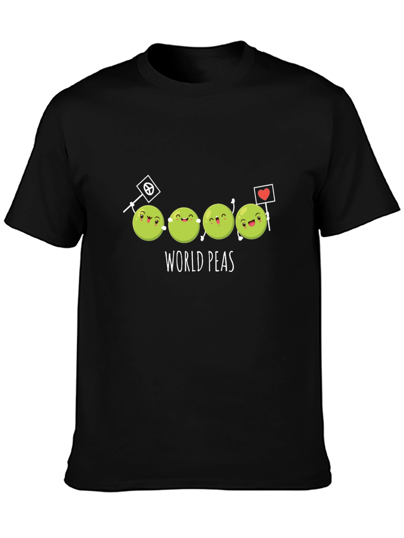 World Peas T-Shirt - Funny Cartoon Graphic Tee