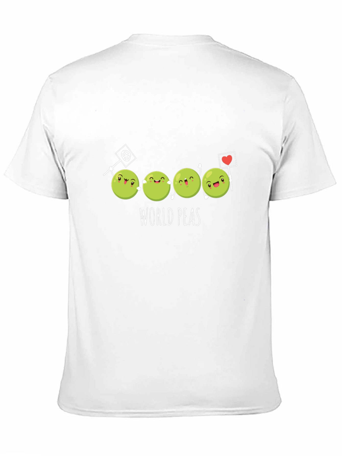 World Peas T-Shirt - Funny Cartoon Graphic Tee