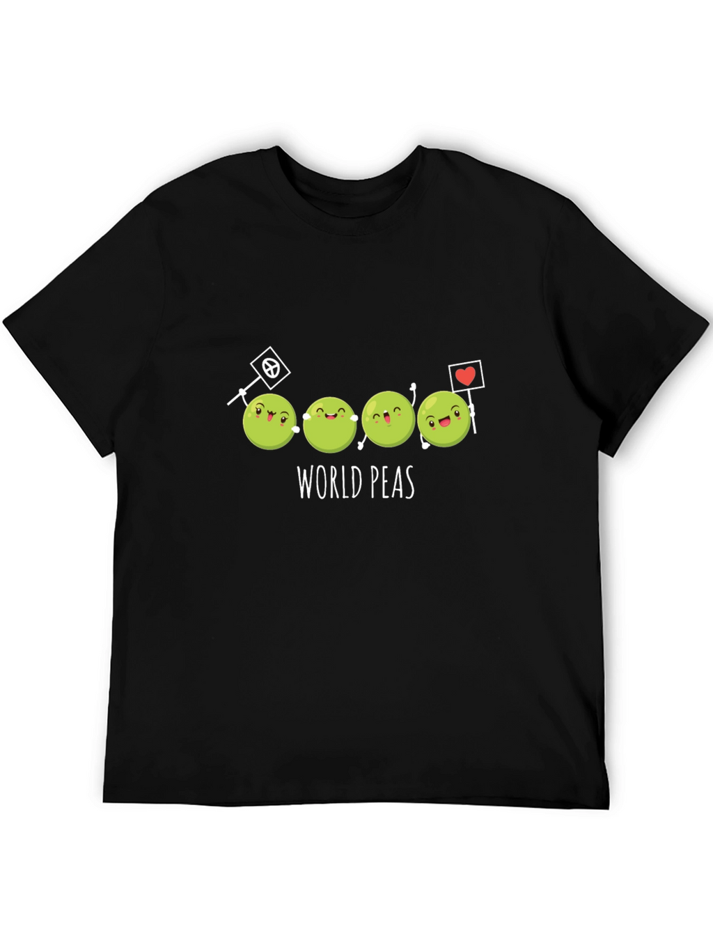 World Peas T-Shirt - Funny Cartoon Graphic Tee