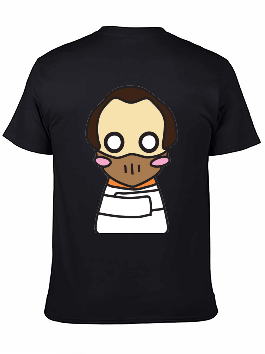 Hannibal Lecter Kawaii T-Shirt - Black Graphic Tee