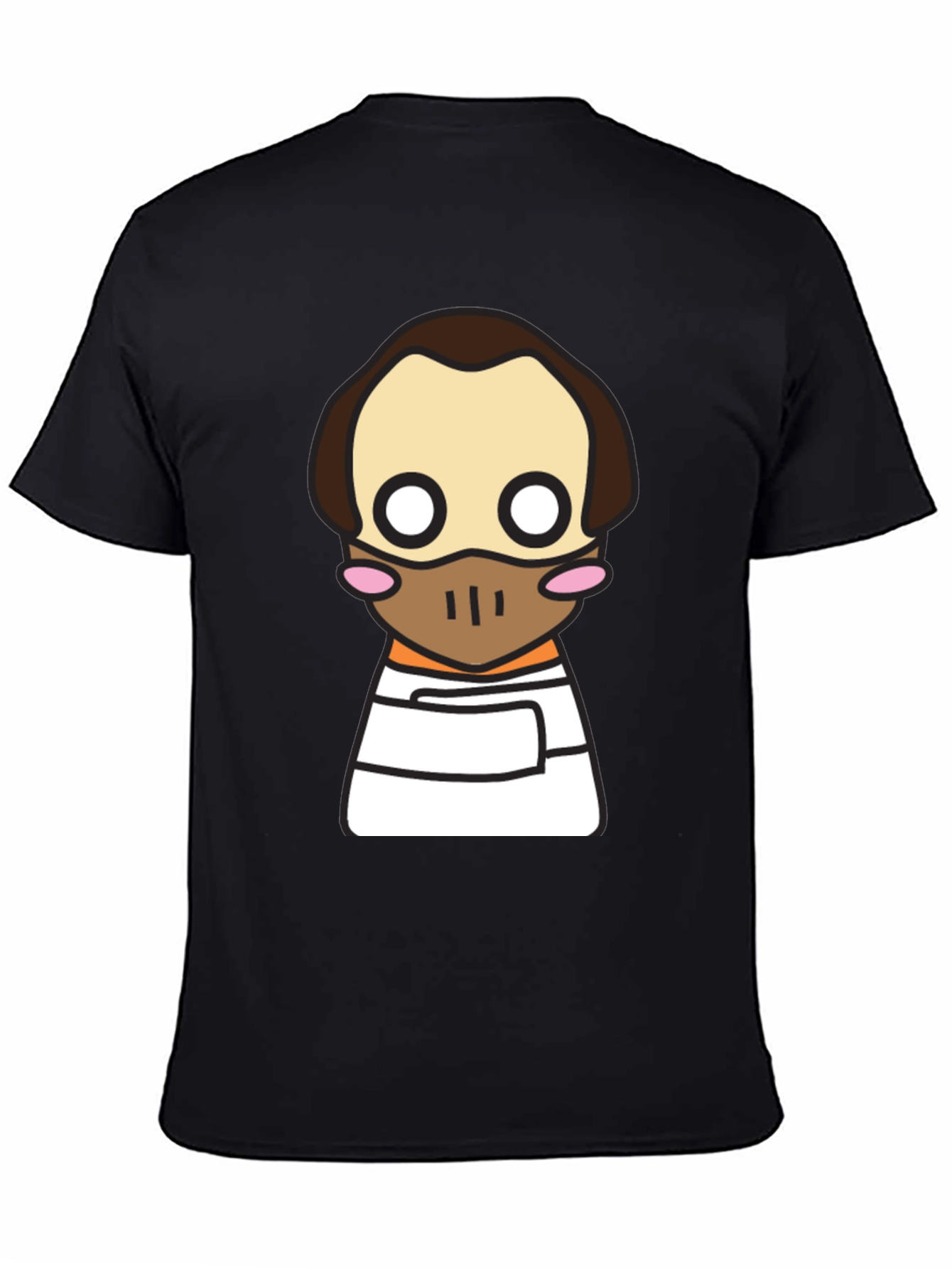 Hannibal Lecter Kawaii T-Shirt - Black Graphic Tee