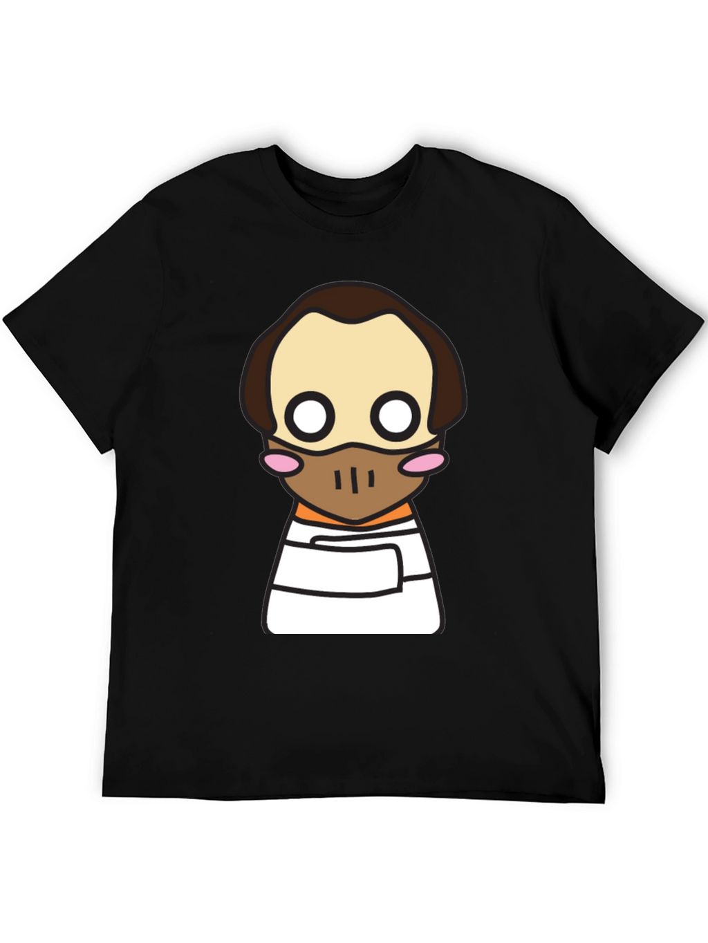 Hannibal Lecter Kawaii T-Shirt - Black Graphic Tee