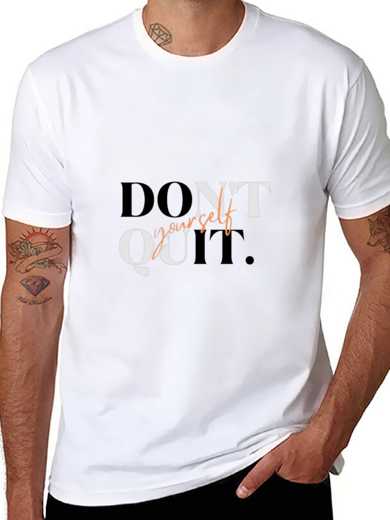 Motivational Dont Quit Graphic Tee Shirt