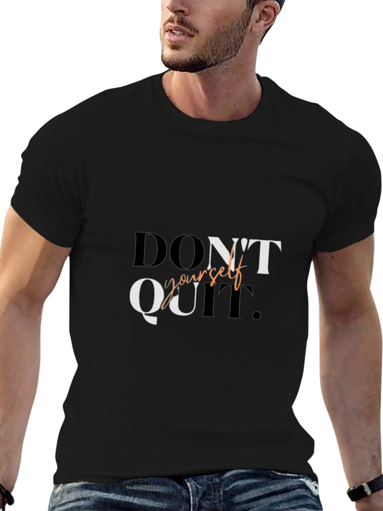 Motivational Dont Quit Graphic Tee Shirt