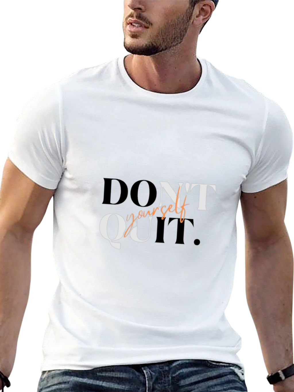 Motivational Dont Quit Graphic Tee Shirt