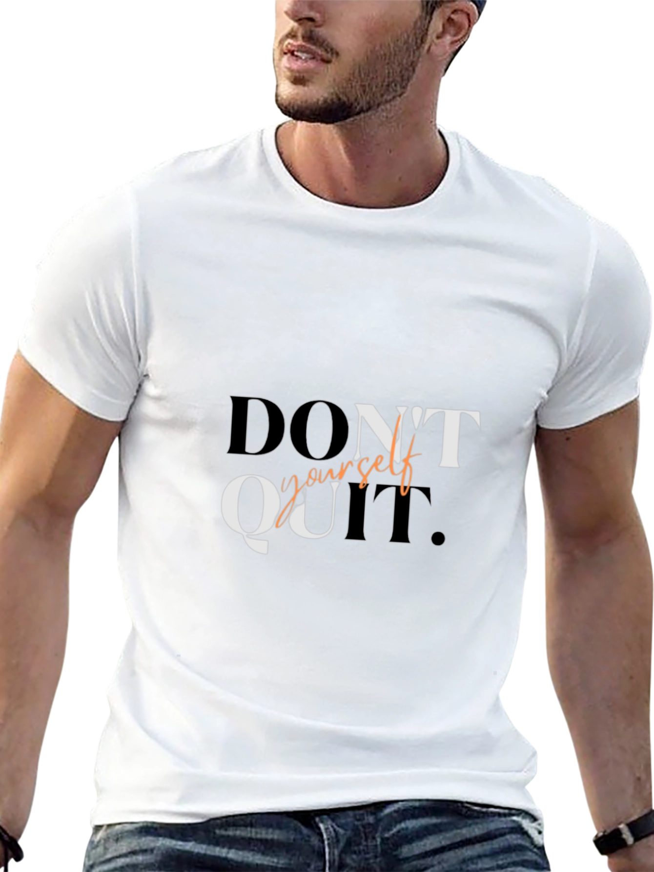 Motivational Dont Quit Graphic Tee Shirt