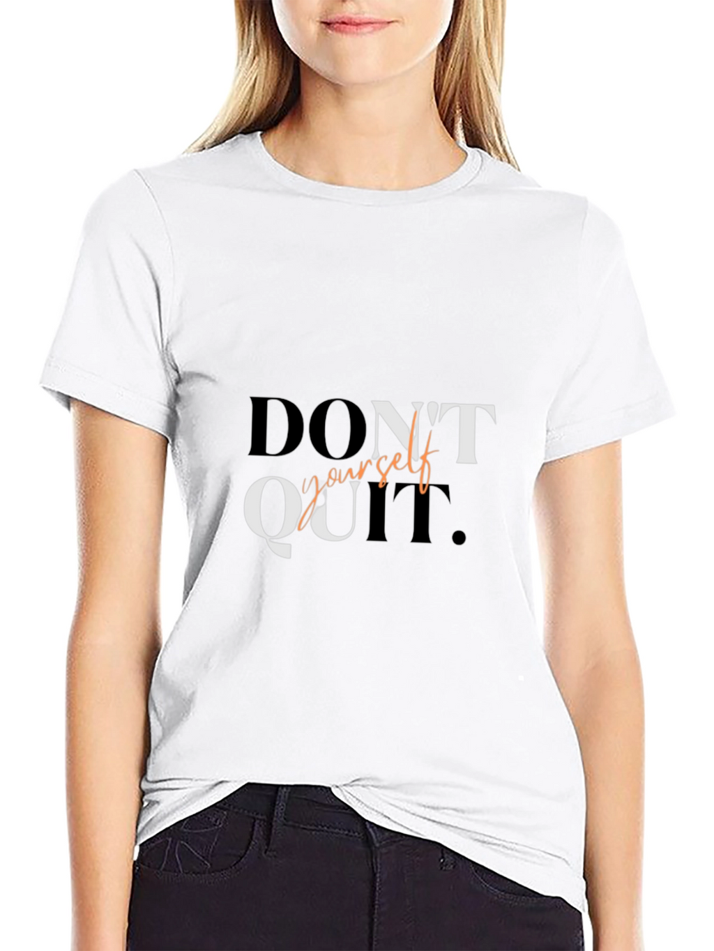 Motivational Dont Quit Graphic Tee Shirt
