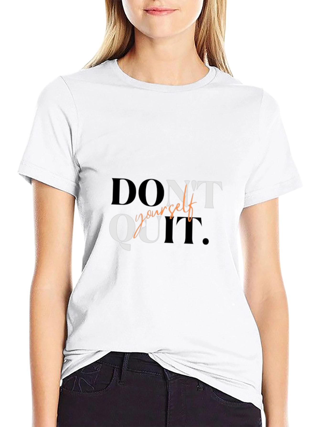 Motivational Dont Quit Graphic Tee Shirt