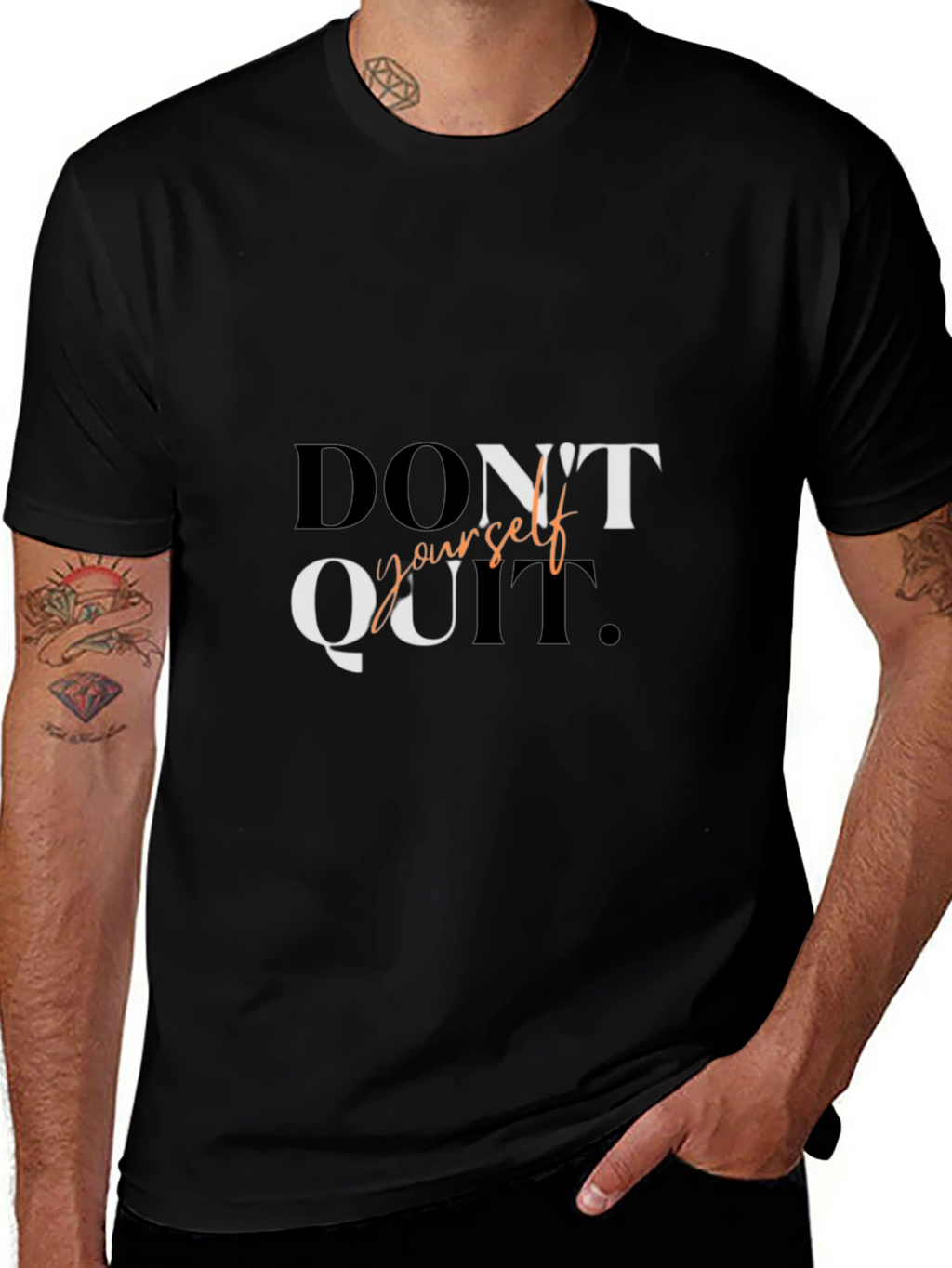 Motivational Dont Quit Graphic Tee Shirt