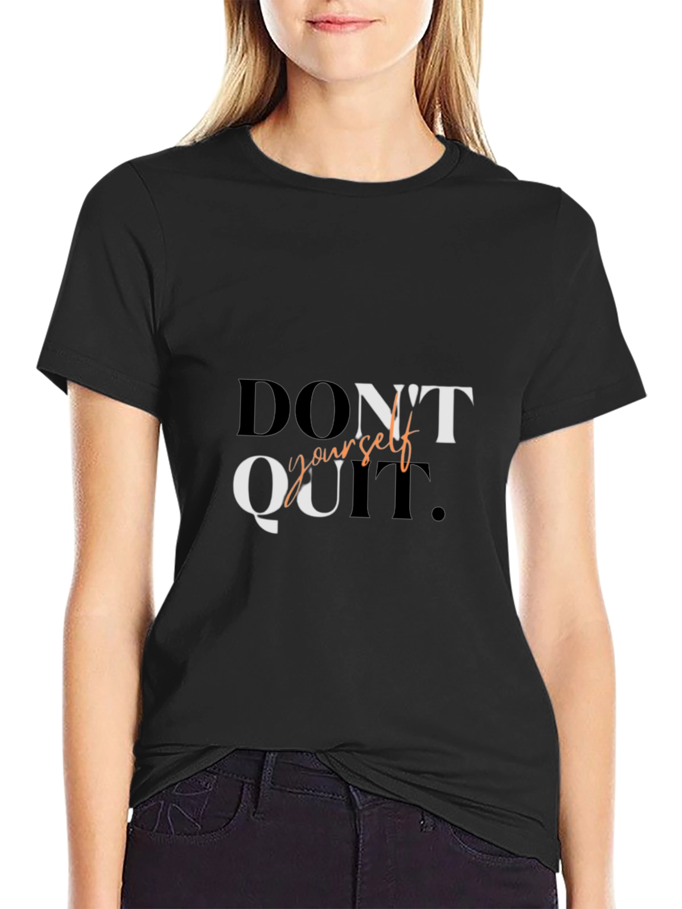 Motivational Dont Quit Graphic Tee Shirt