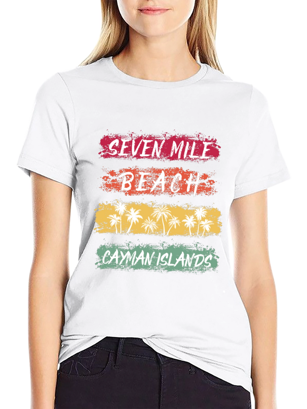 Seven Mile Beach Cayman Islands Graphic Tee