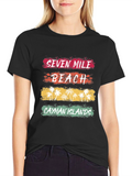 Seven Mile Beach Cayman Islands Graphic Tee