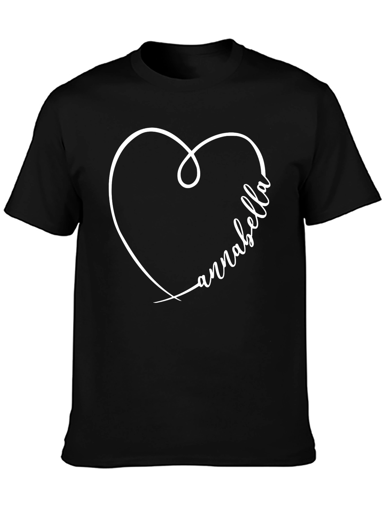Annabelle Heart Graphic Black T-Shirt