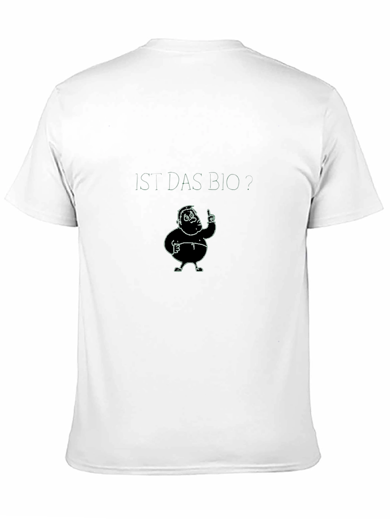 Humorous Cartoon Character Black T-Shirt