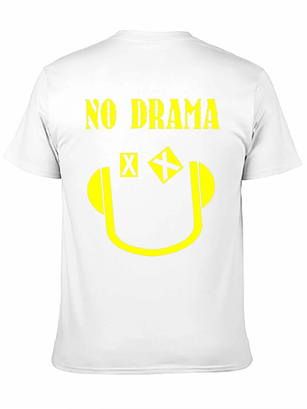 No Drama Graphic Print T-Shirt - Black