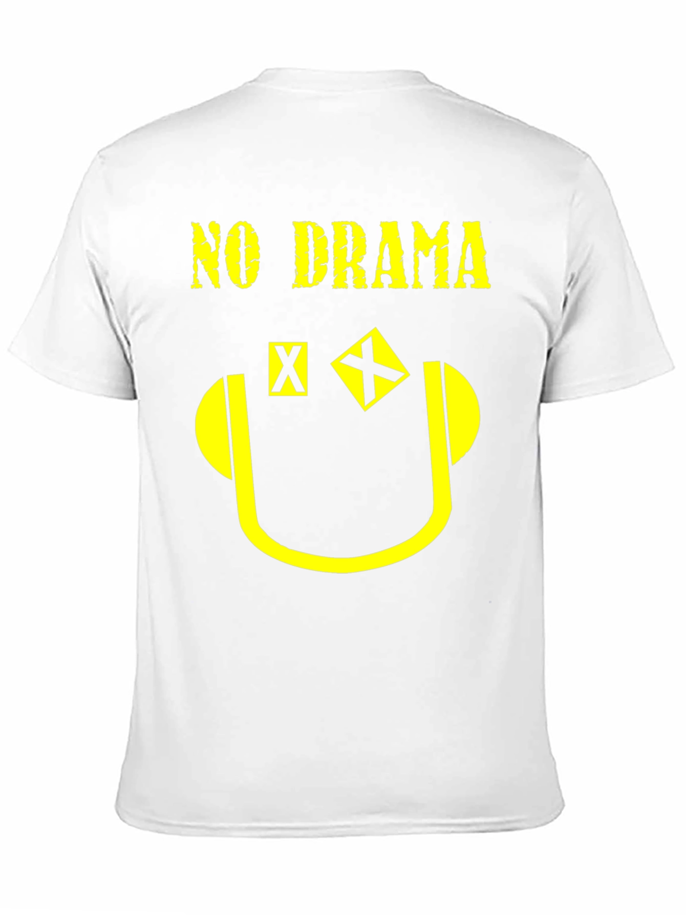 No Drama Graphic Print T-Shirt - Black