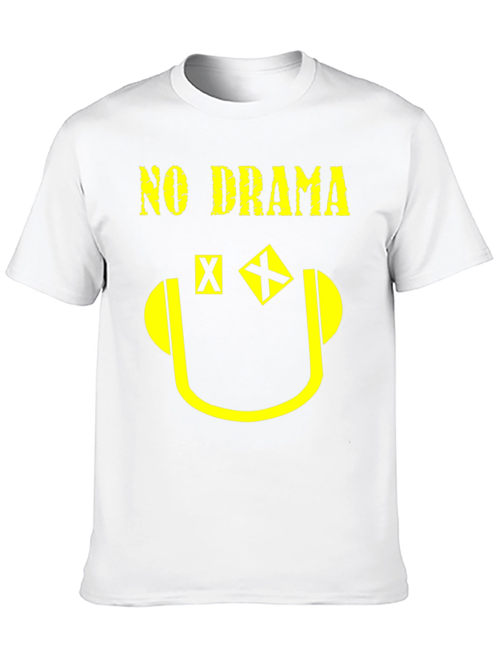 No Drama Graphic Print T-Shirt - Black
