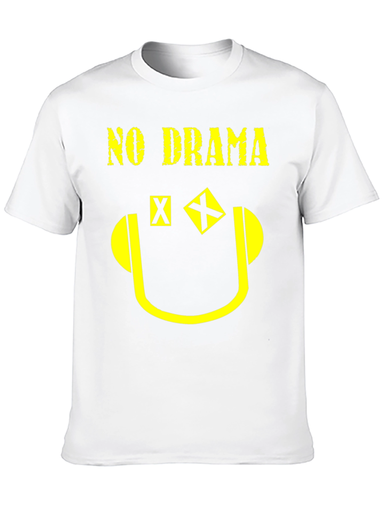 No Drama Graphic Print T-Shirt - Black