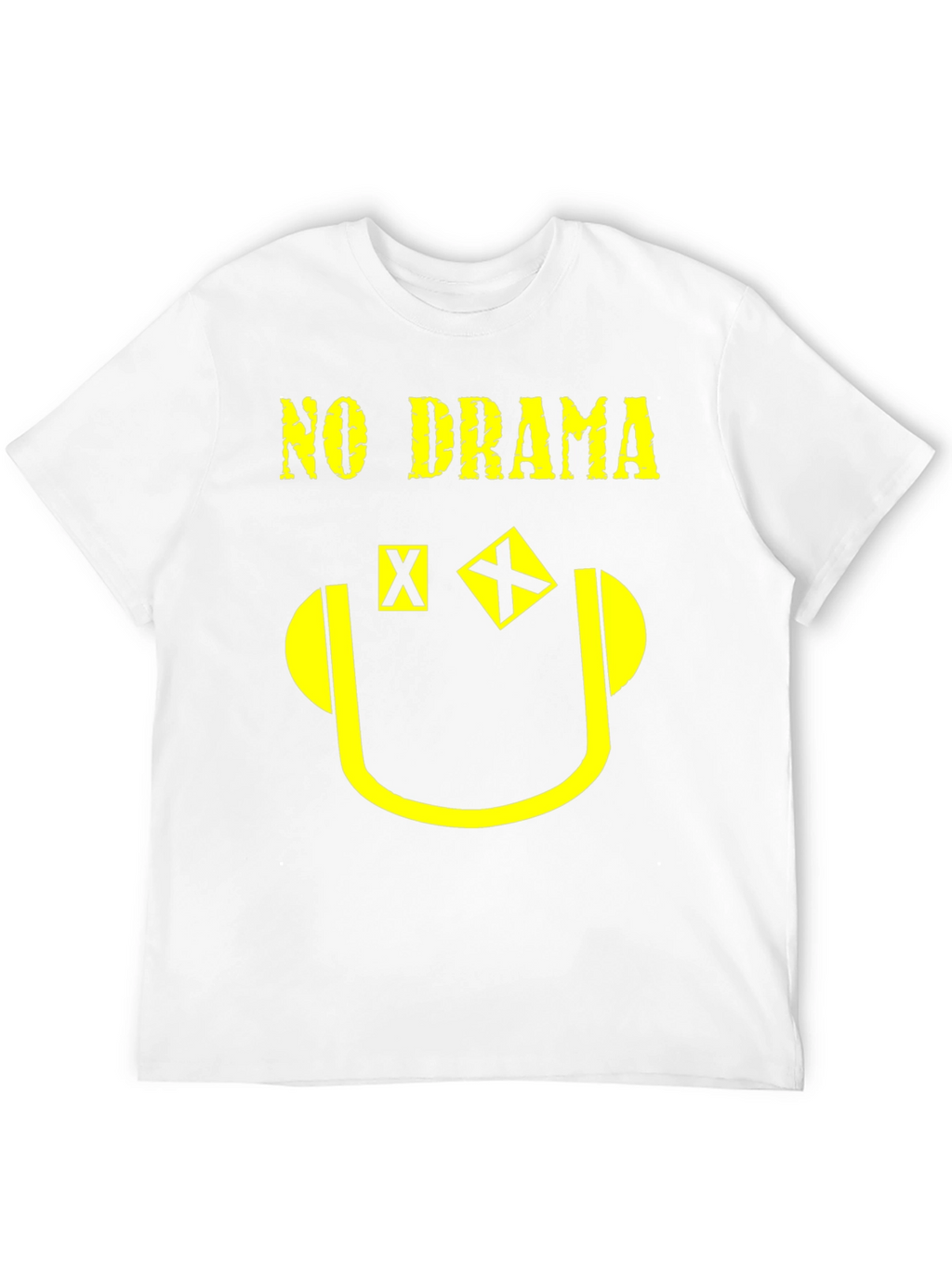 No Drama Graphic Print T-Shirt - Black