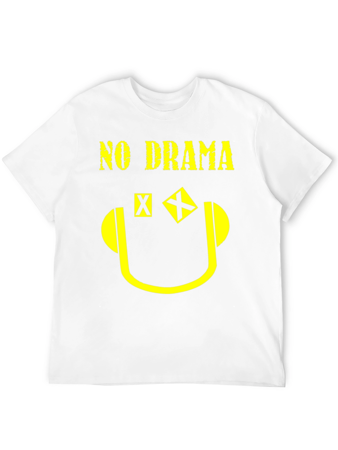 No Drama Graphic Print T-Shirt - Black