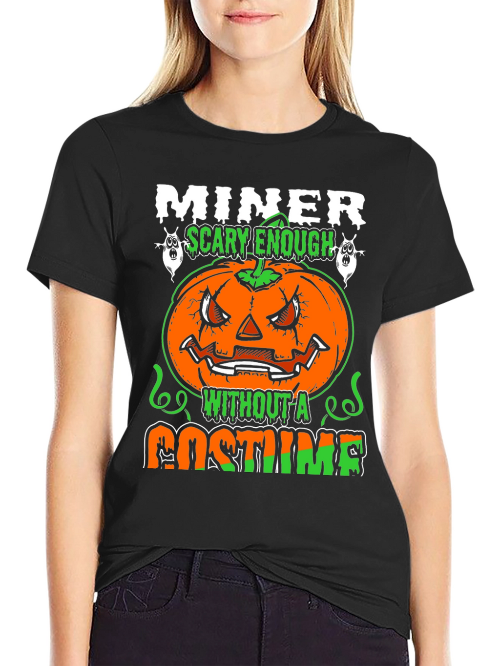 Miner Scary Enough Halloween T-Shirt