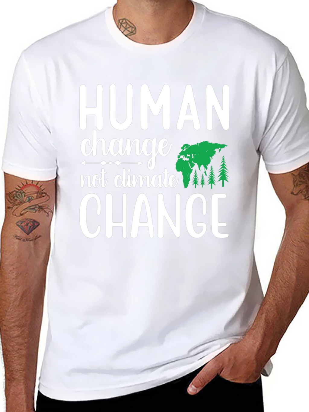 Human Change Tee: Eco-Friendly Activism