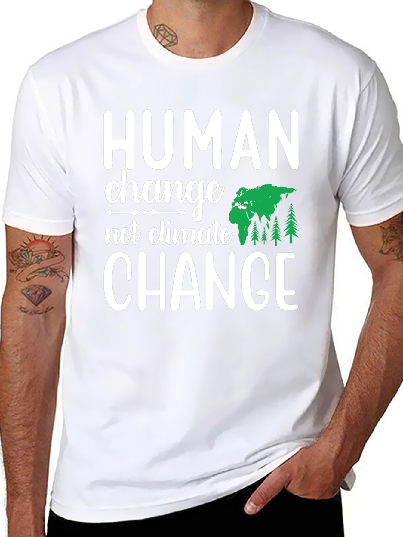 Human Change Tee: Eco-Friendly Activism