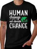Human Change Tee: Eco-Friendly Activism