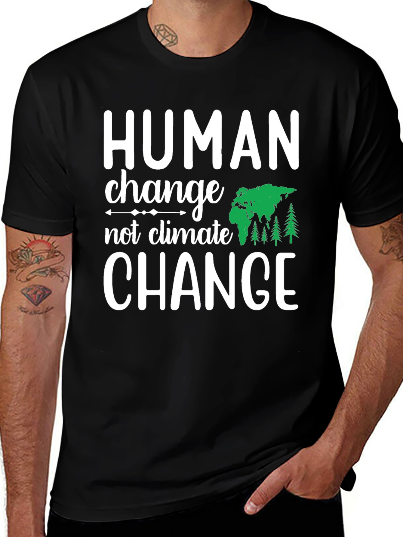 Human Change Tee: Eco-Friendly Activism