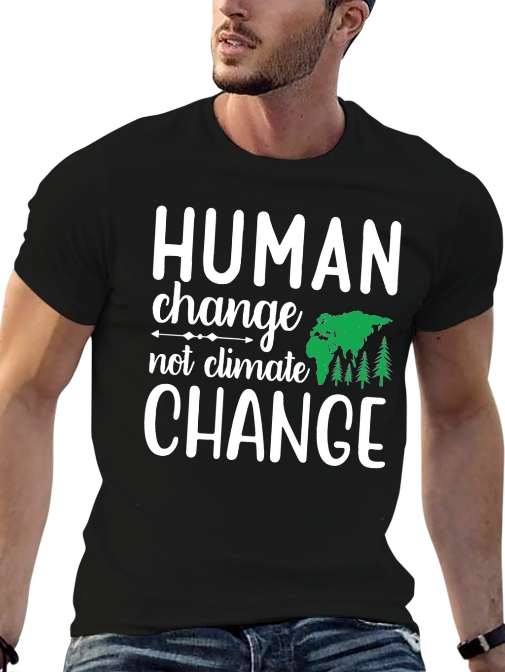 Human Change Tee: Eco-Friendly Activism