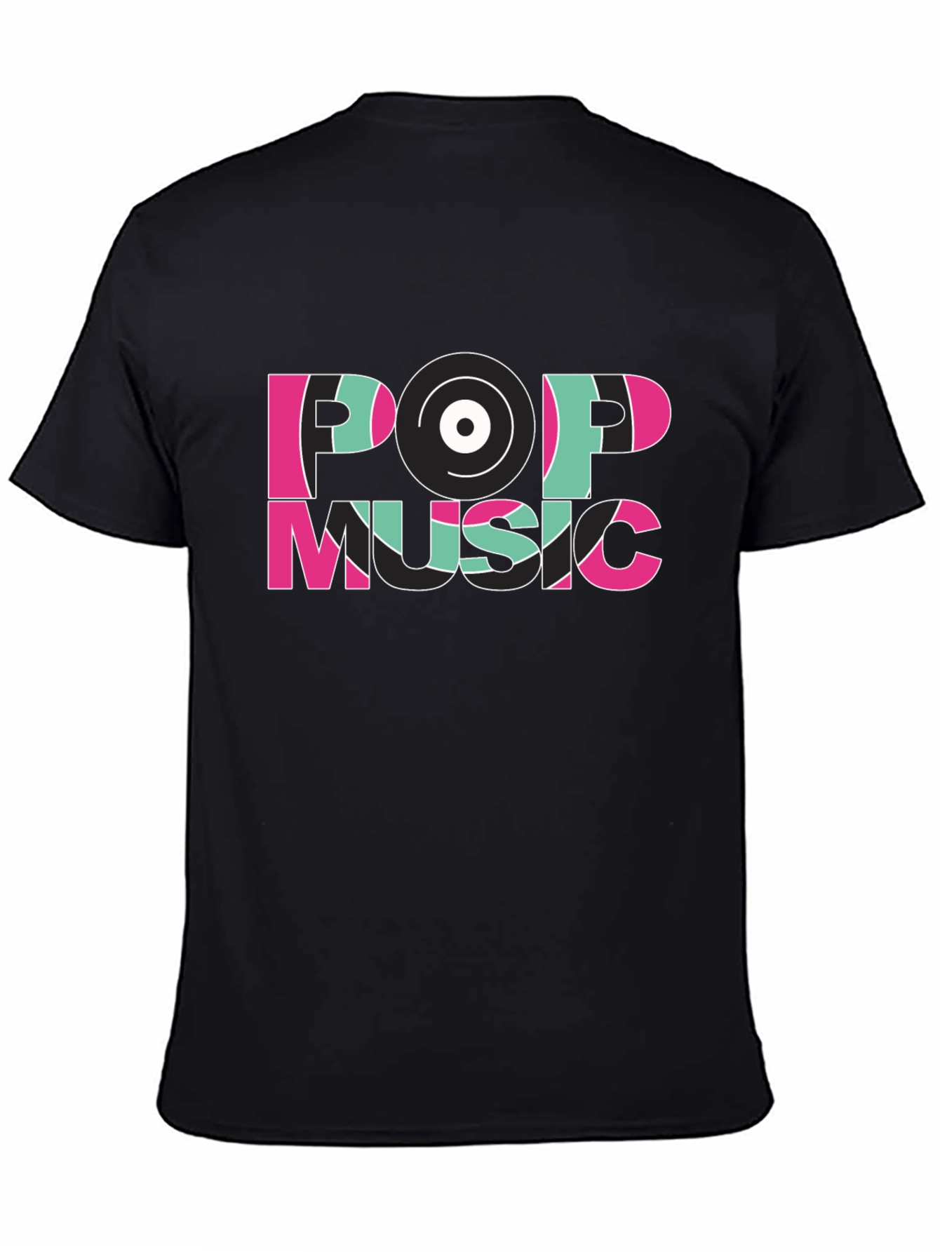 Pop Music Graphic Tee - Cool Retro Vinyl Design T-Shirt