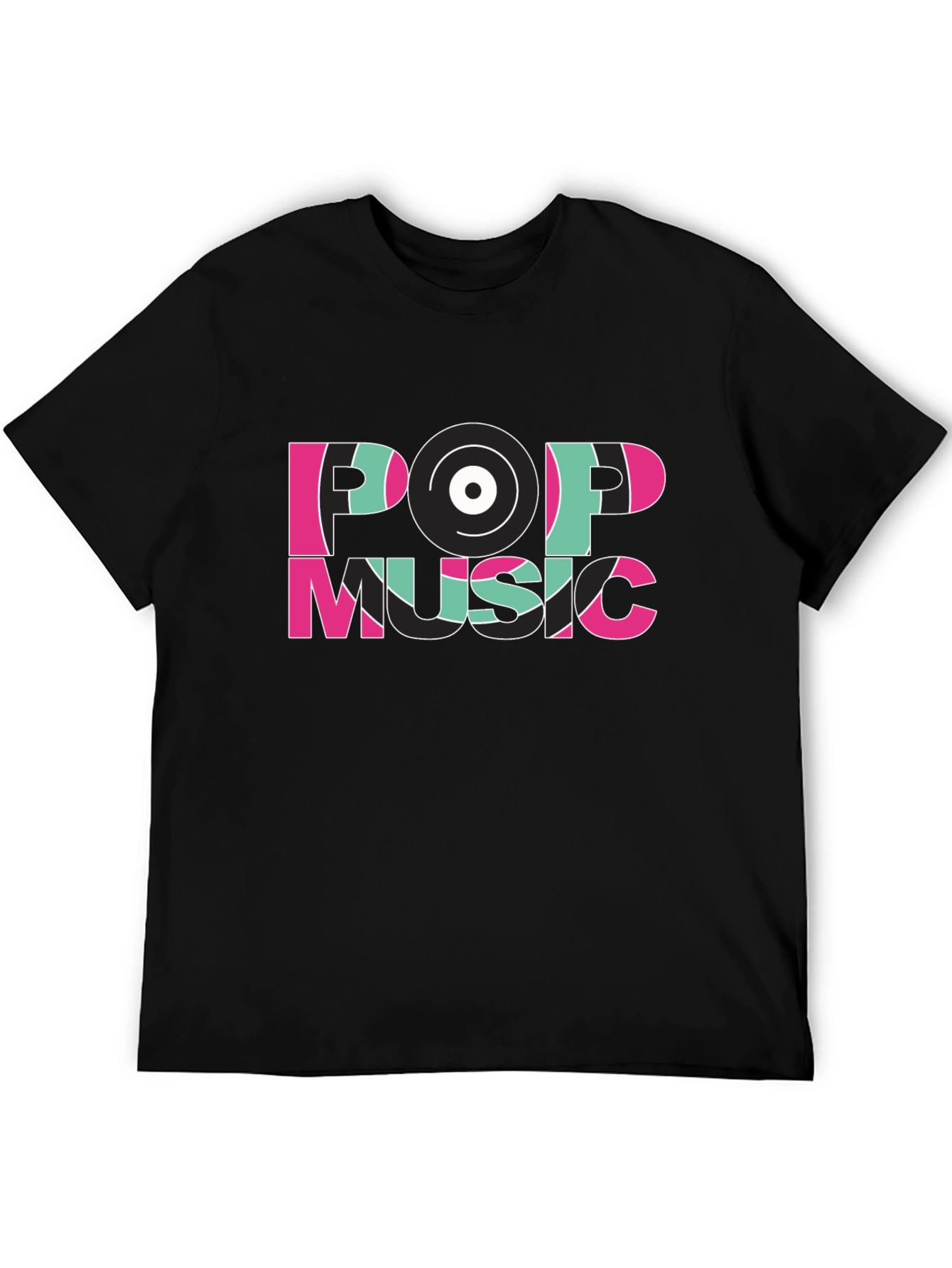 Pop Music Graphic Tee - Cool Retro Vinyl Design T-Shirt