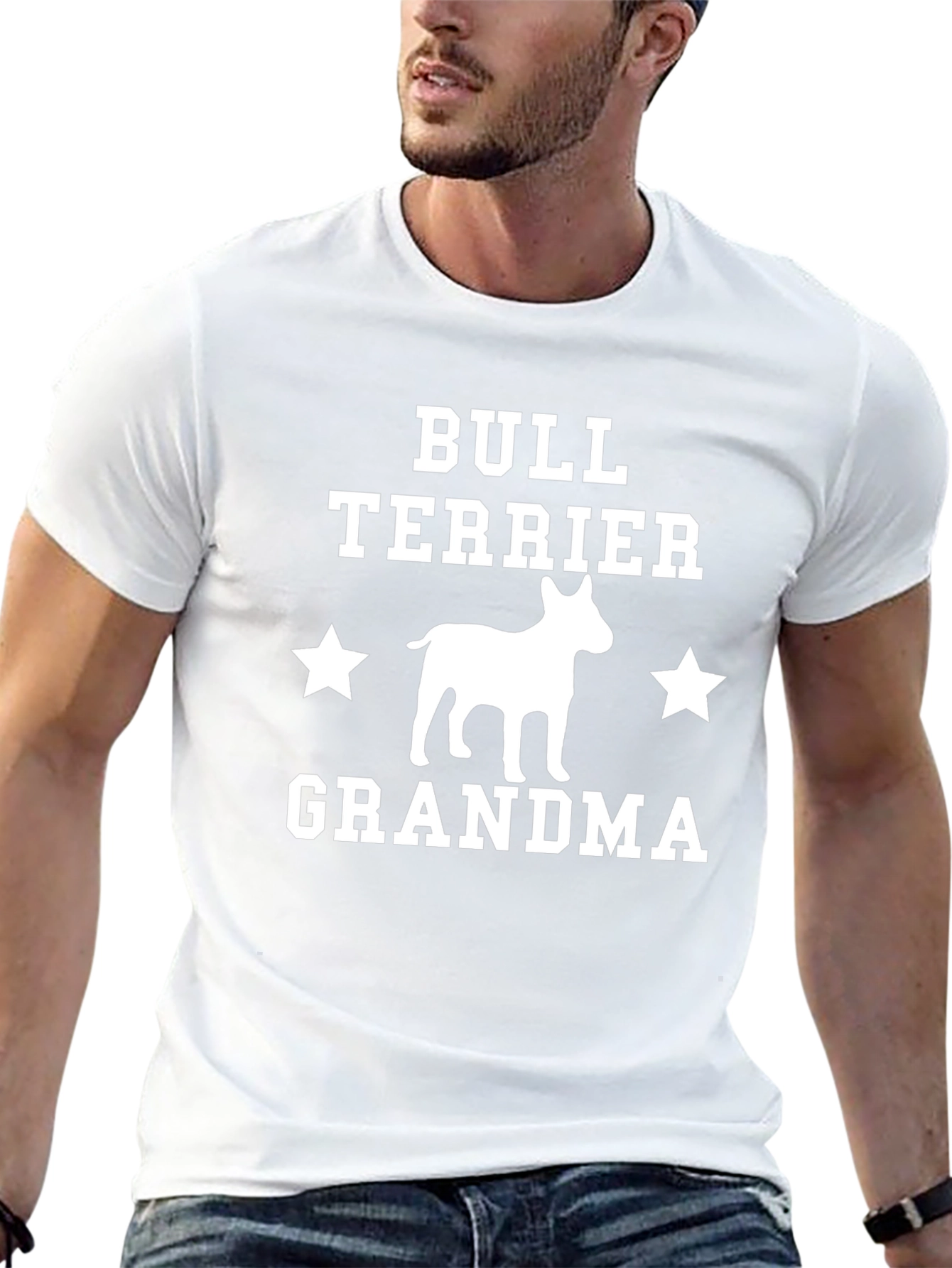 Bull Terrier Grandma T-Shirt – Cute Dog Grandma Graphic Tee