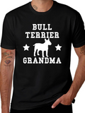 Bull Terrier Grandma T-Shirt – Cute Dog Grandma Graphic Tee