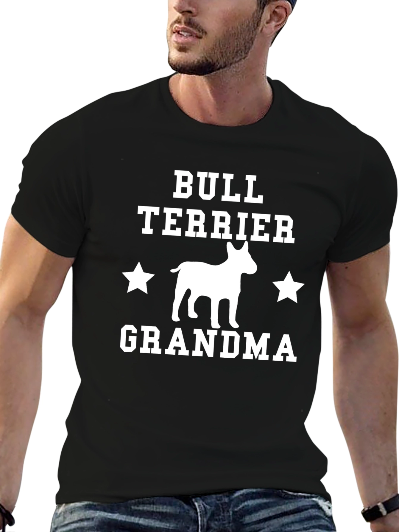 Bull Terrier Grandma T-Shirt – Cute Dog Grandma Graphic Tee