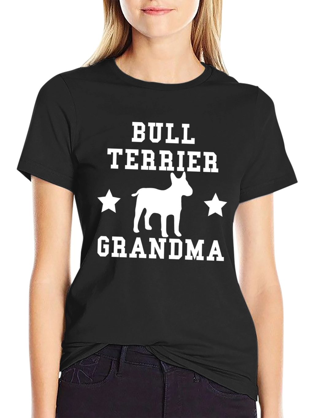Bull Terrier Grandma T-Shirt – Cute Dog Grandma Graphic Tee