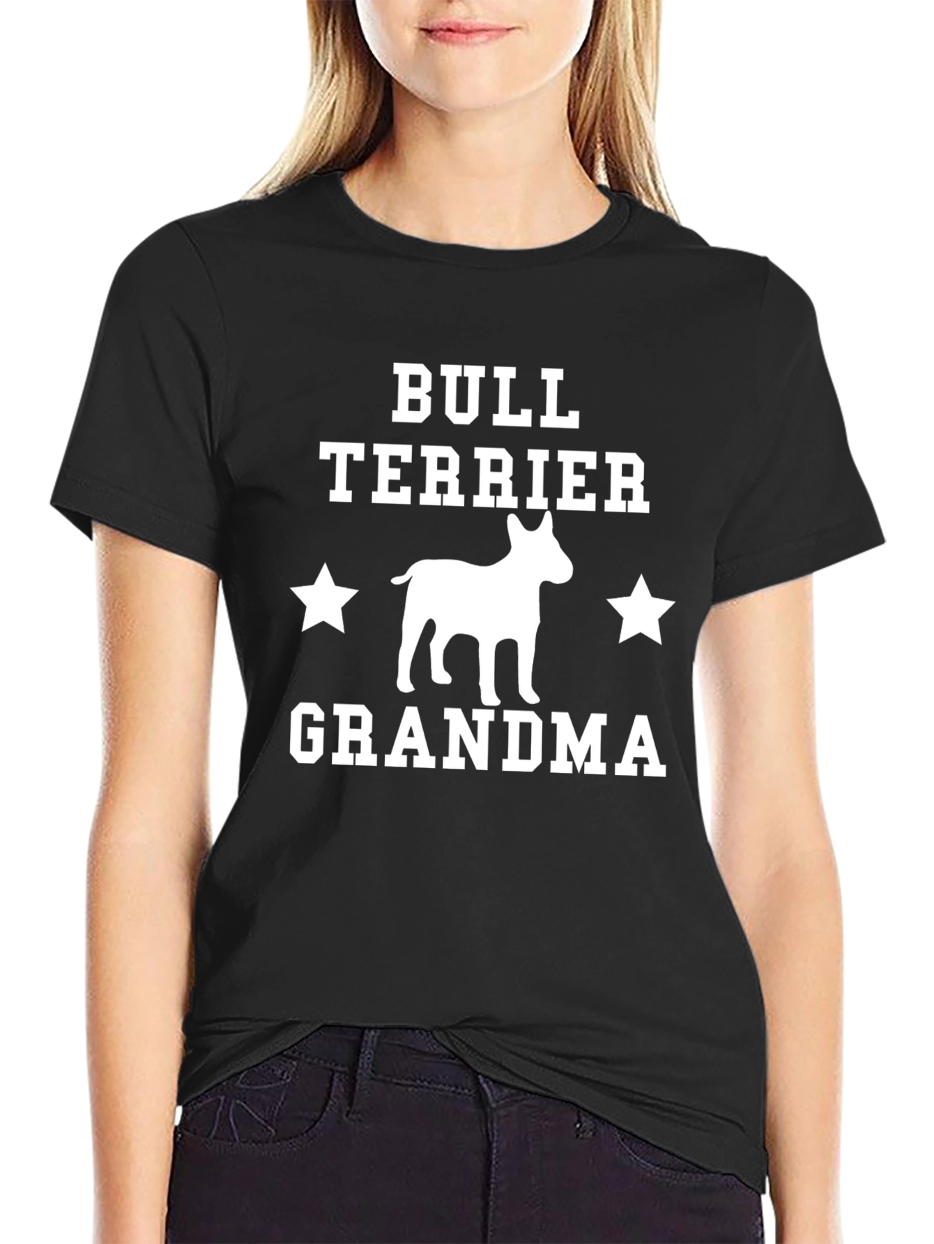 Bull Terrier Grandma T-Shirt – Cute Dog Grandma Graphic Tee
